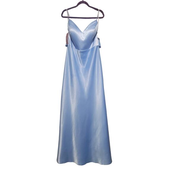 Christina Wu Navy Perri Blue Formal Dress Size 16 NWT - Picture 1 of 8